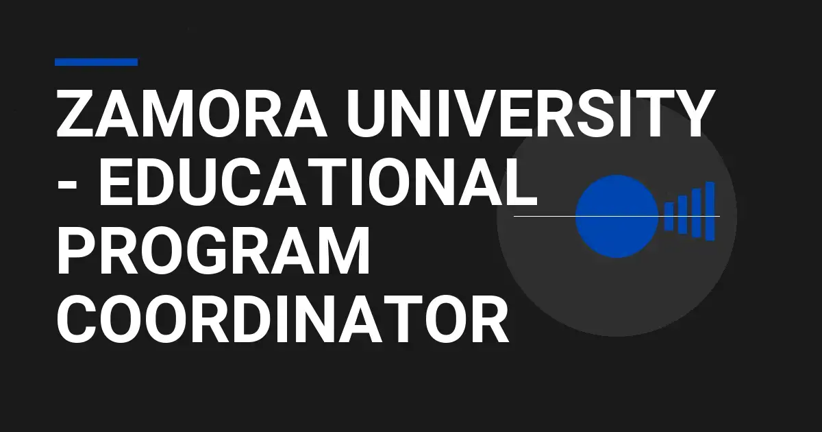 Zamora University - Educational Program Coordinator
