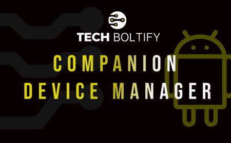 What is the purpose of the Companion Device Manager API on Android?