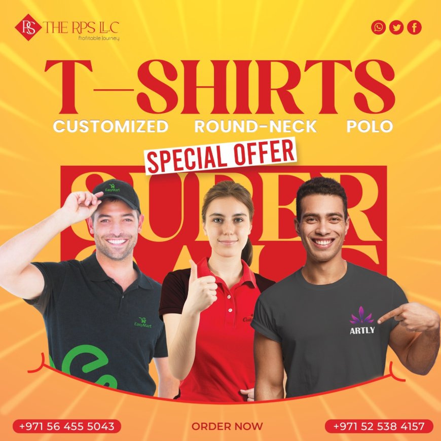 Custom T-shirt Printing in Dubai, Abu Dhabi, Sharjah, and the UAE with THE RPS LLC
