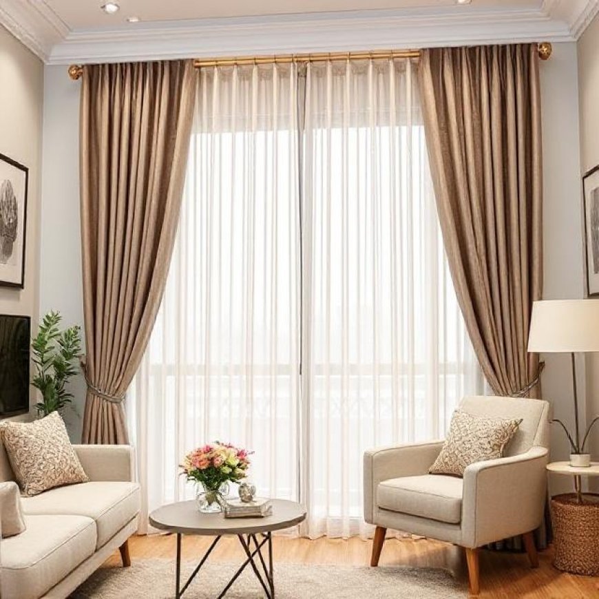 Affordable Pinch Pleat Curtain Price for Living Room in Dubai