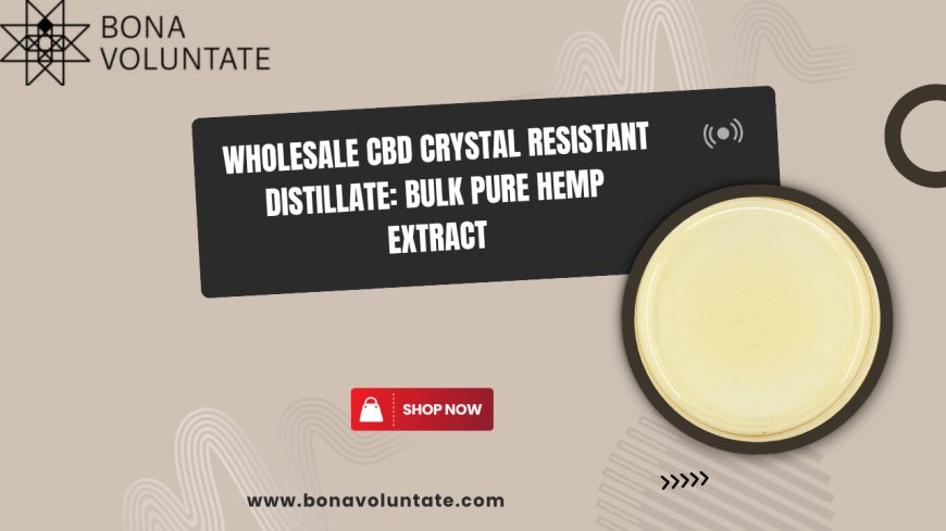 Wholesale CBD Crystal Resistant Distillate: Bulk Pure Hemp Extract