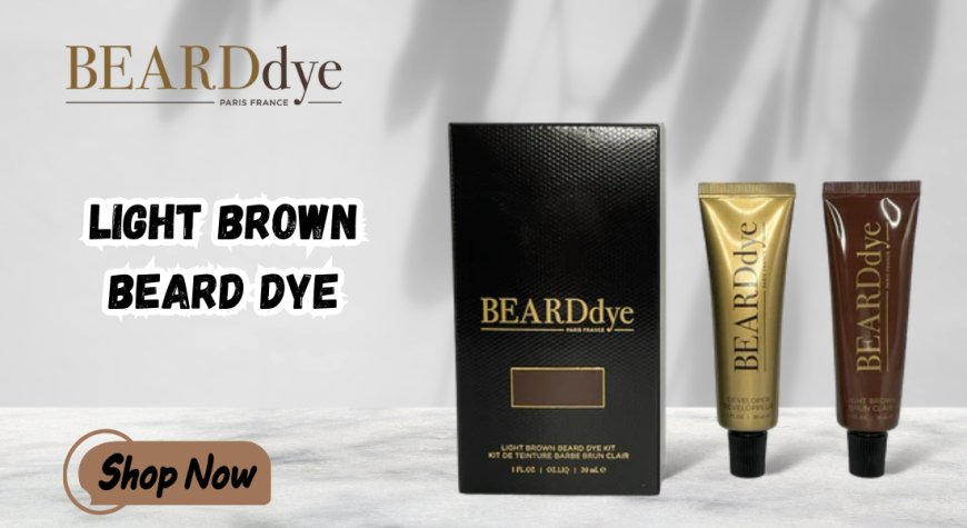Light Brown Beard Color for Men – Refined, Natural Grooming by Beard Dye